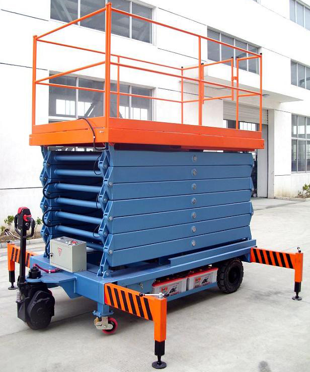 双河助力行走剪叉式高空作业平台